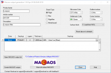 Screen shot of Nordcad nsWare MACAOS output generation module