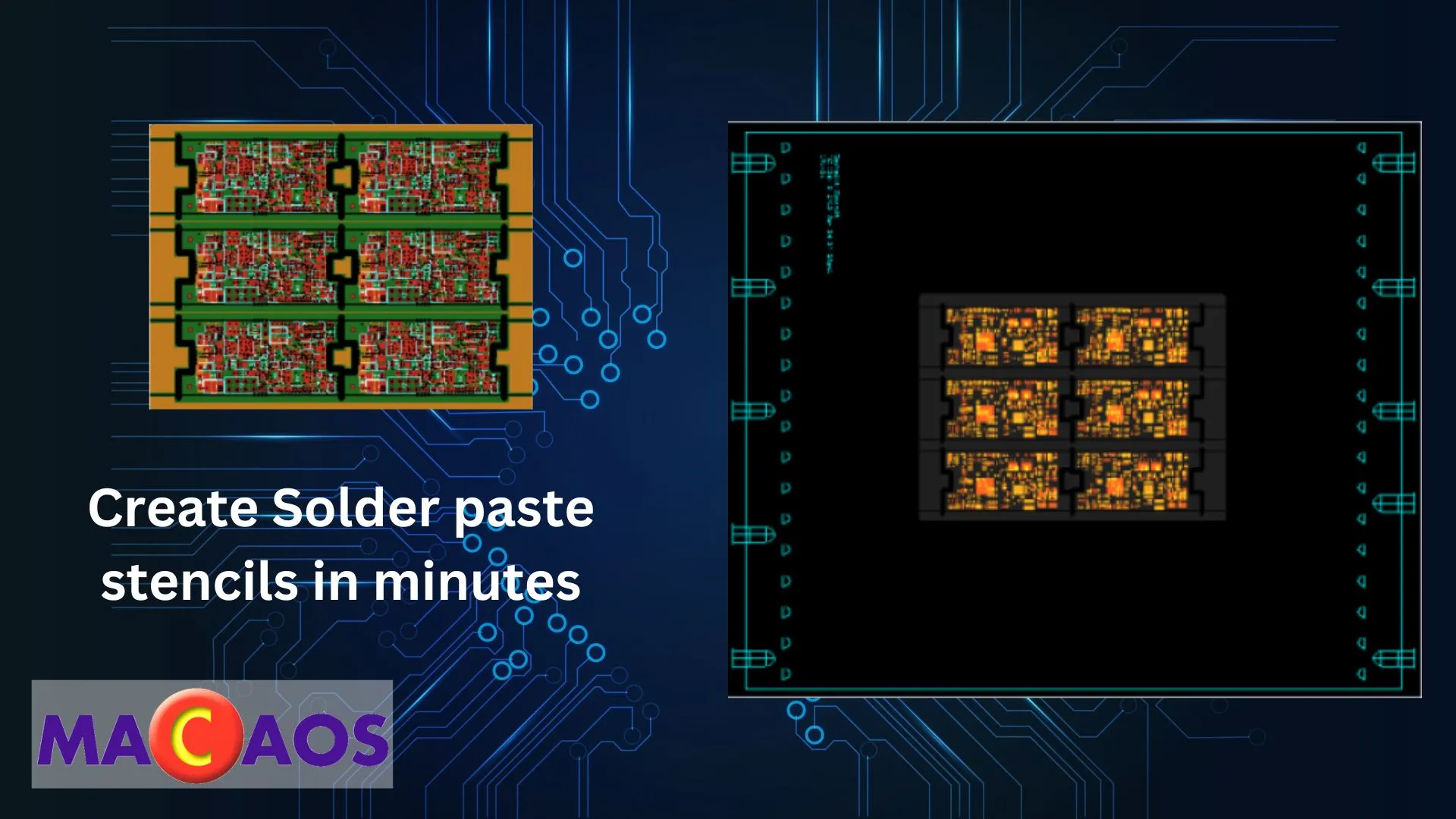 Rapid solder paste stencil